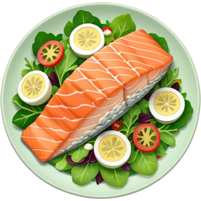 salmon salad  emoji