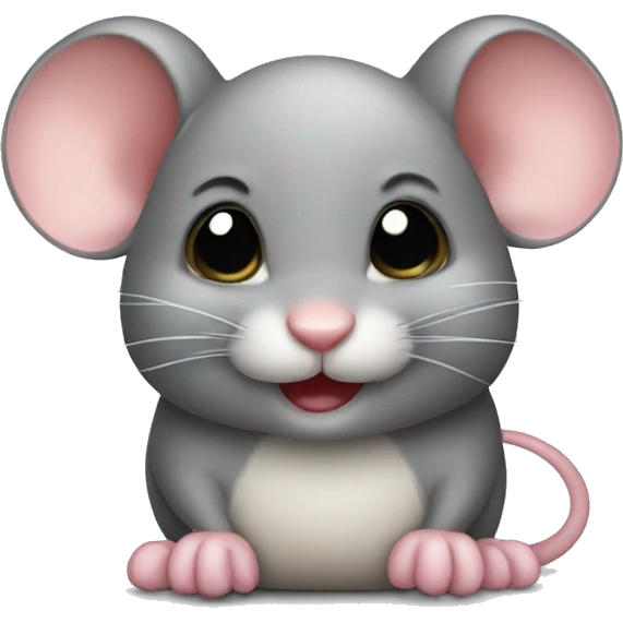  a cute little mouse emoji
