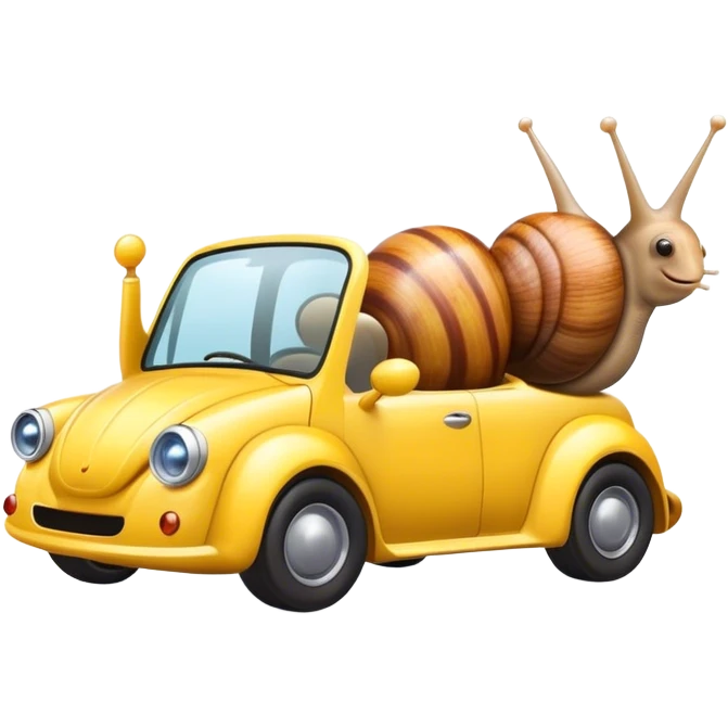 Snail in a car  emoji