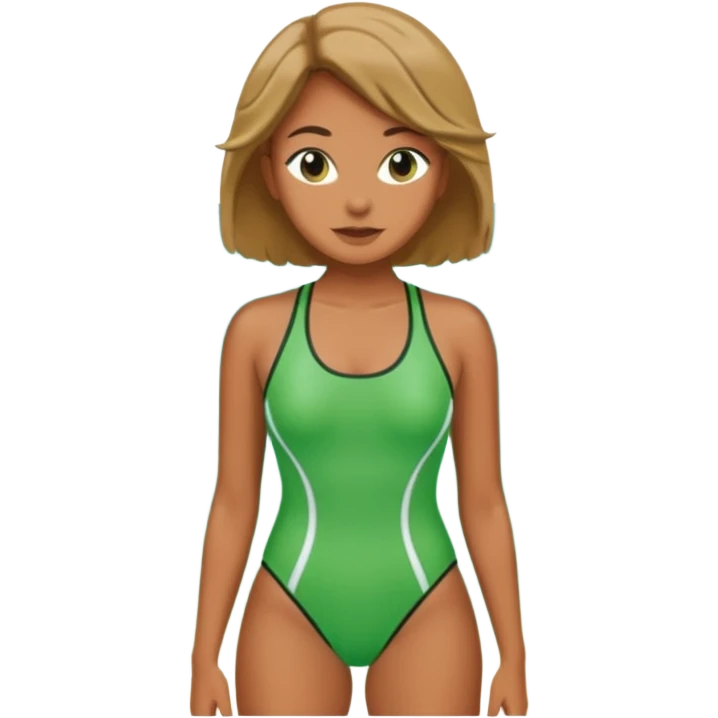 just green swimsuit emoji
