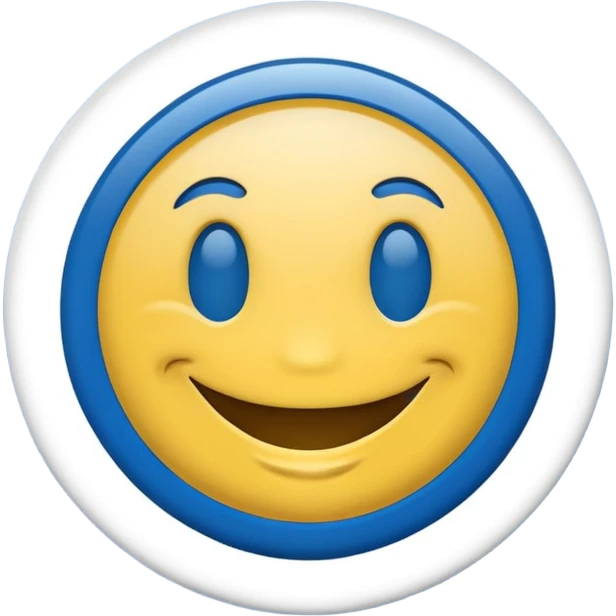 Leeds united smiley badge emoji