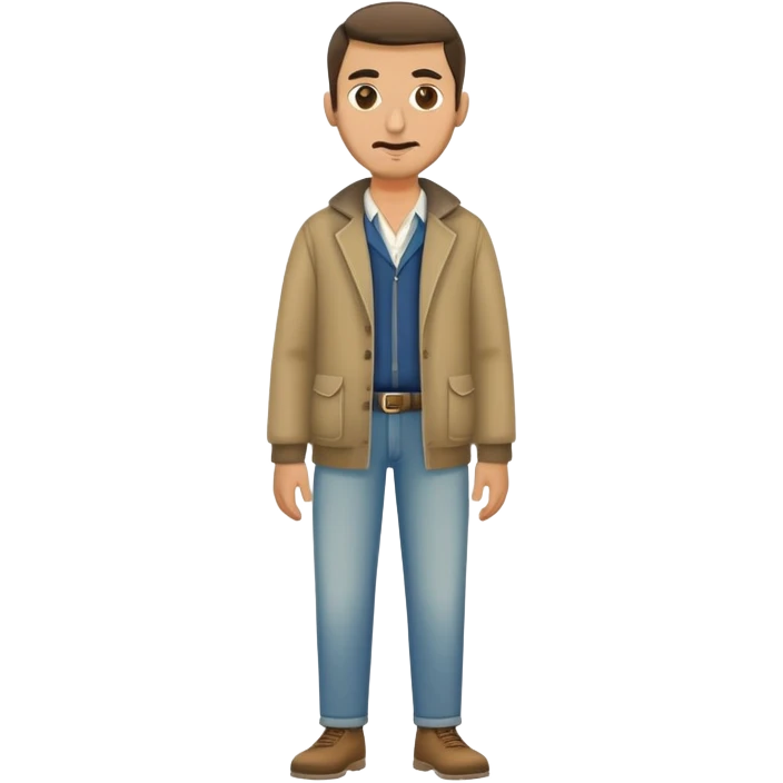 serbian man full-leght with clothes emoji