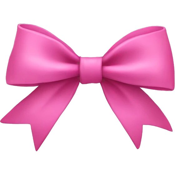 pink bow emoji