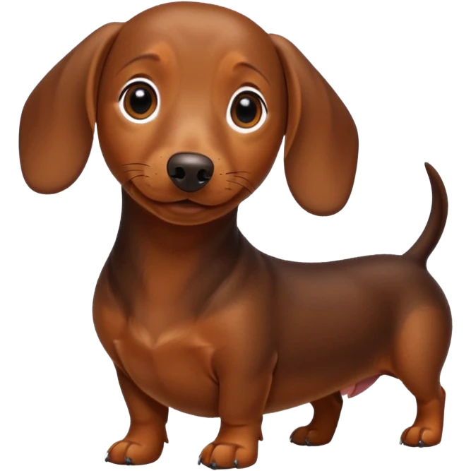 Weiner dog  emoji