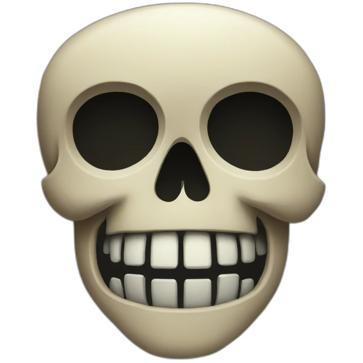 Pixeled skull emoji