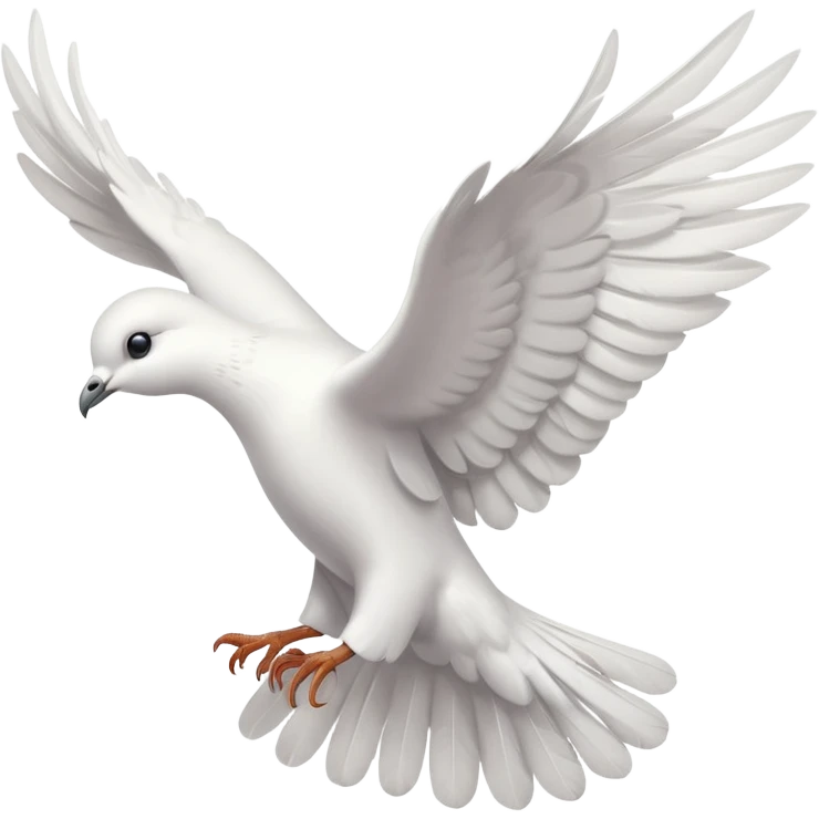 dove flying with its back facing me emoji
