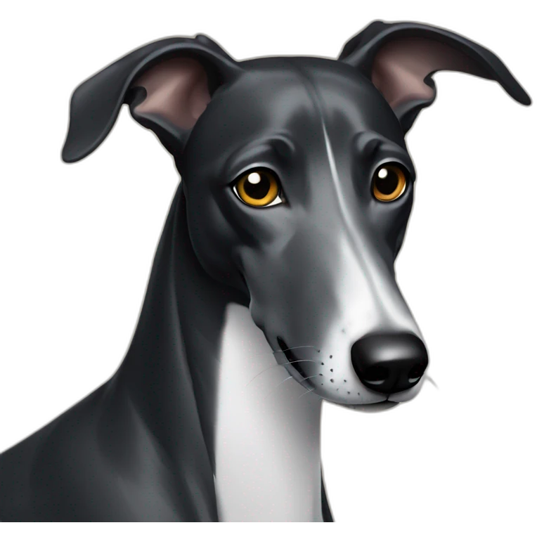 black-greyhound-face emoji