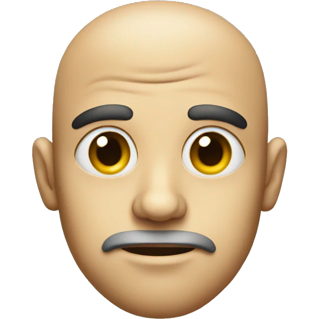 massive side eye head emoji