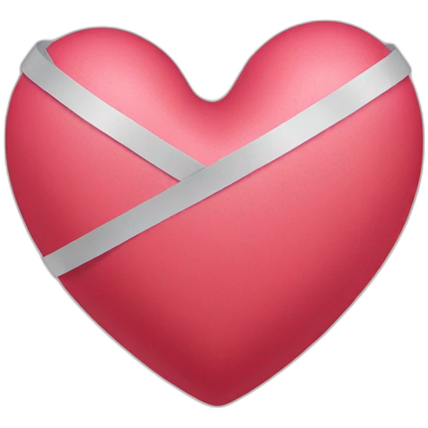 taped heart emoji
