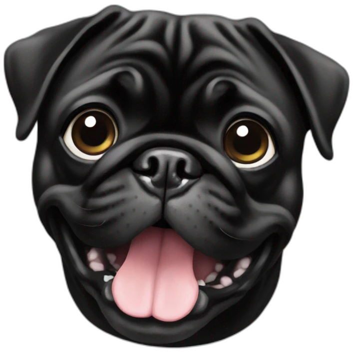 black-pug emoji