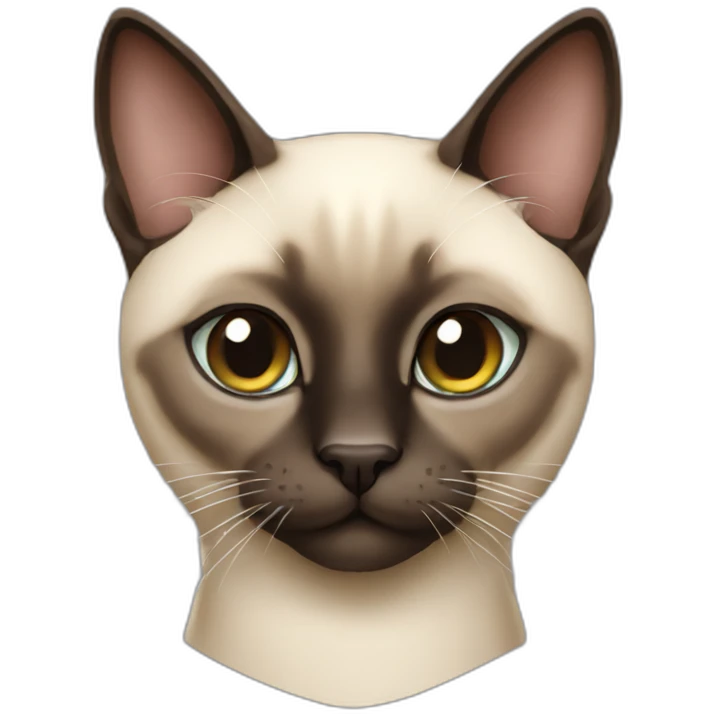 inlove crowned siamese cat face emoji