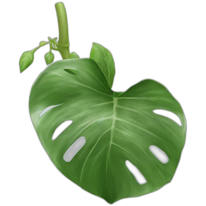 Feuille de Pothos argenté emoji