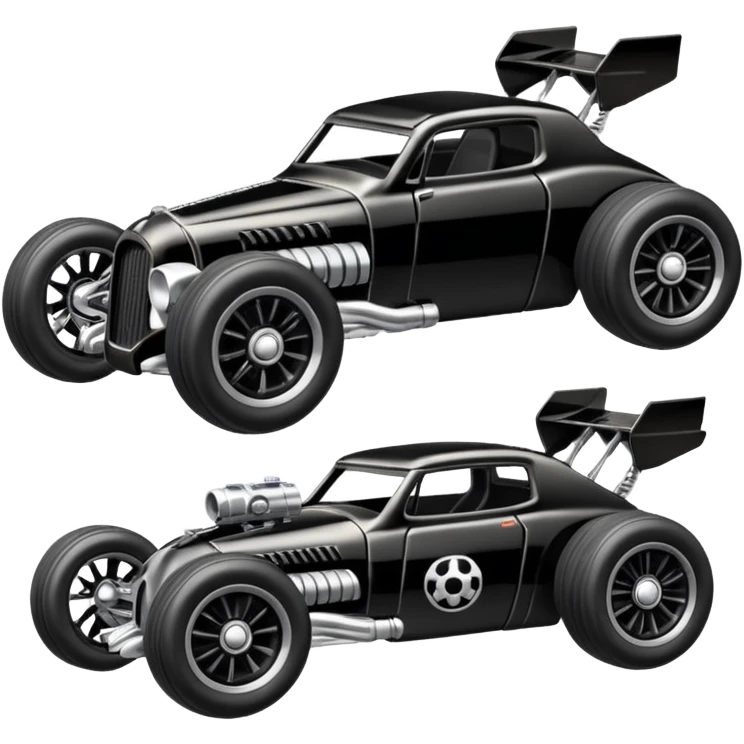 Chrome accented Hot wheels Hot rod Star Wars Death trooper’s race car  emoji