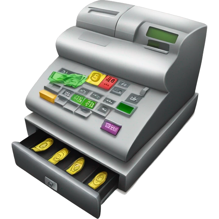price readout of cash register emoji