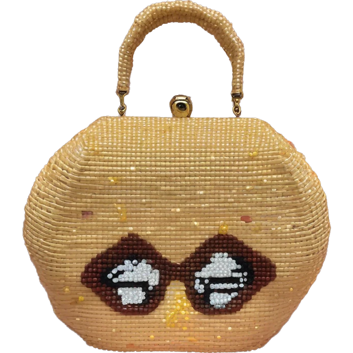 Golden Girls Purse Vintage Style Sophia Petrillo Bag Beaded Rattan Wicker emoji