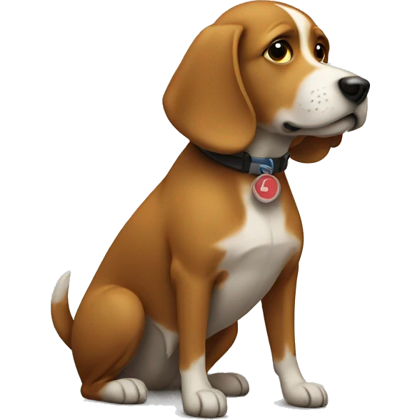 Dog in metro emoji