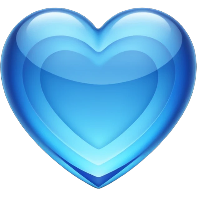 Crystal blue heart
 emoji