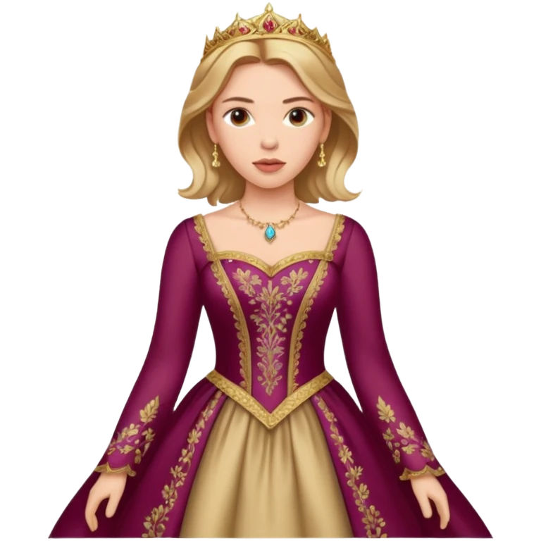 Scarlett Johansson in a princess dress emoji