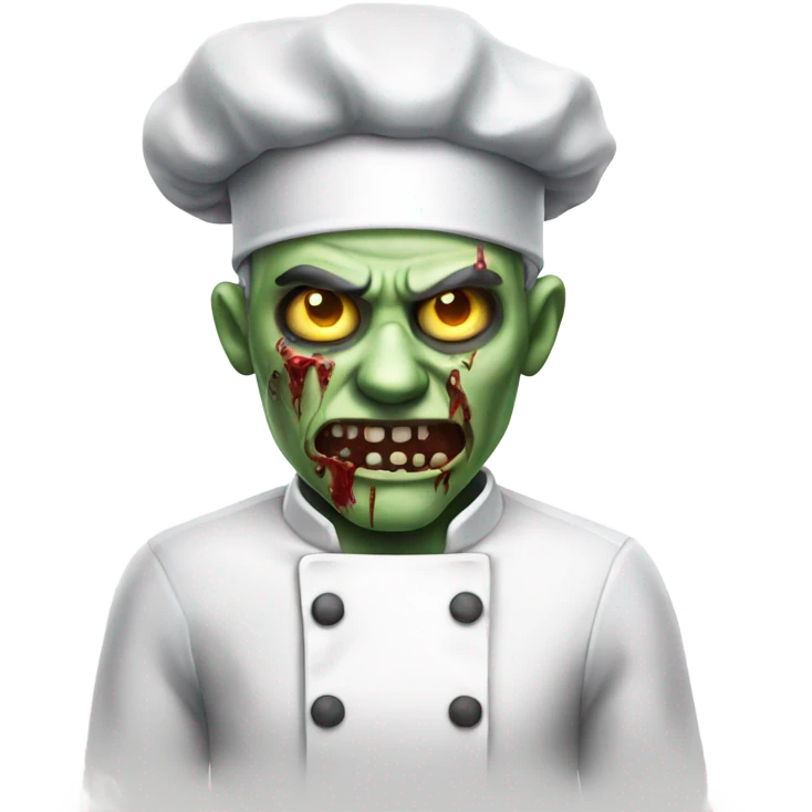 Zombie chef emoji