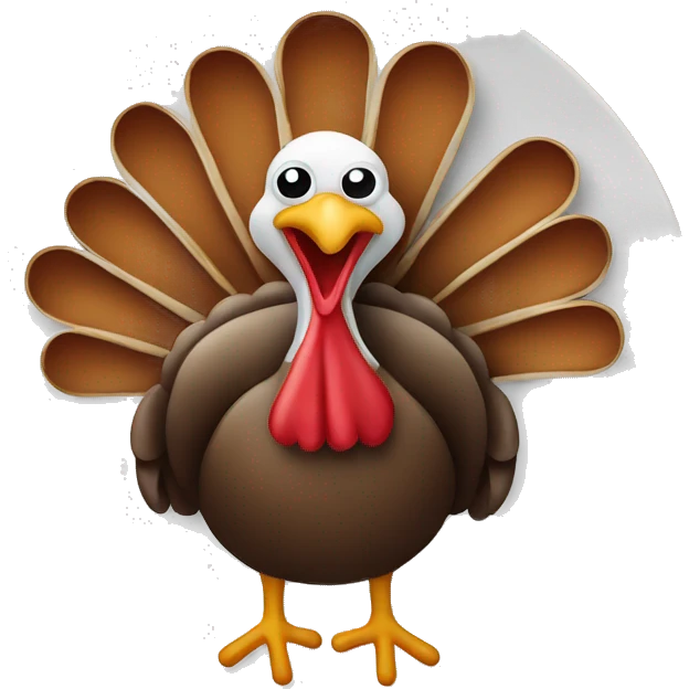 Turkey on a plate emoji
