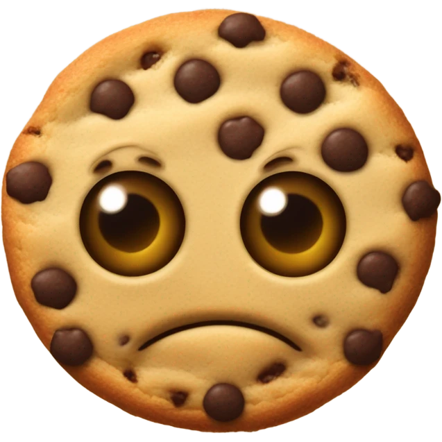 Chocolate chip cookie alien  emoji