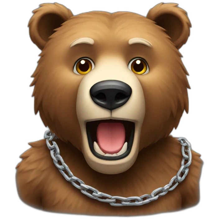 bear-chain emoji