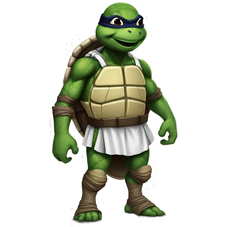 teenage mutant ninja turtle using real madrid shirt emoji
