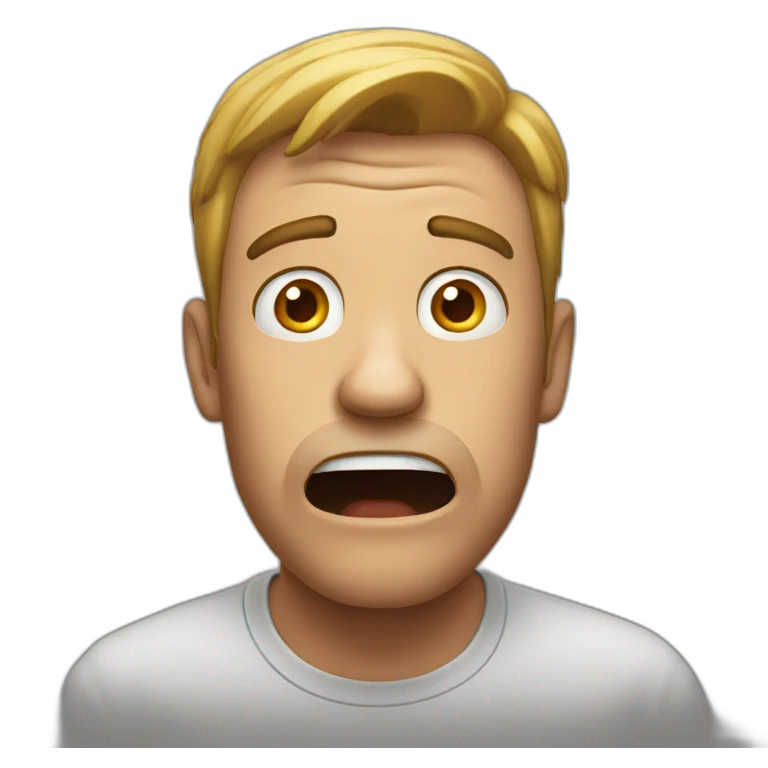 Shocked man emoji