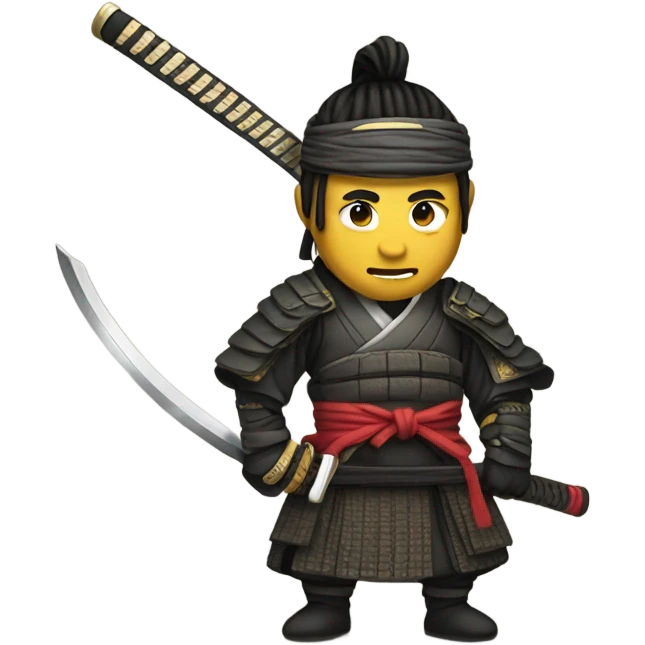 Samurai with a katana emoji