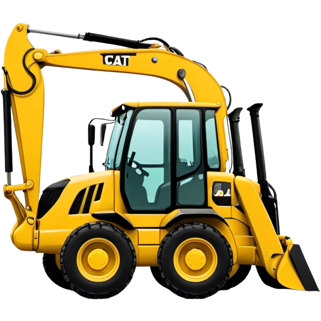 Backhoe Loader - Caterpillar 430F (Model Year: 2021) (Iconic colour: Yellow) emoji