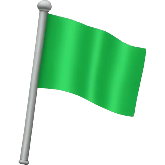 Green flag emoji