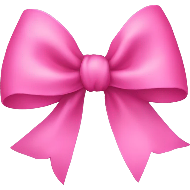 Pink bow emoji