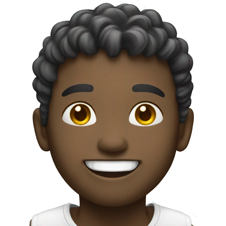 white happy drops emoji