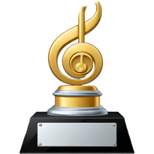 A platinum music award plaque emoji
