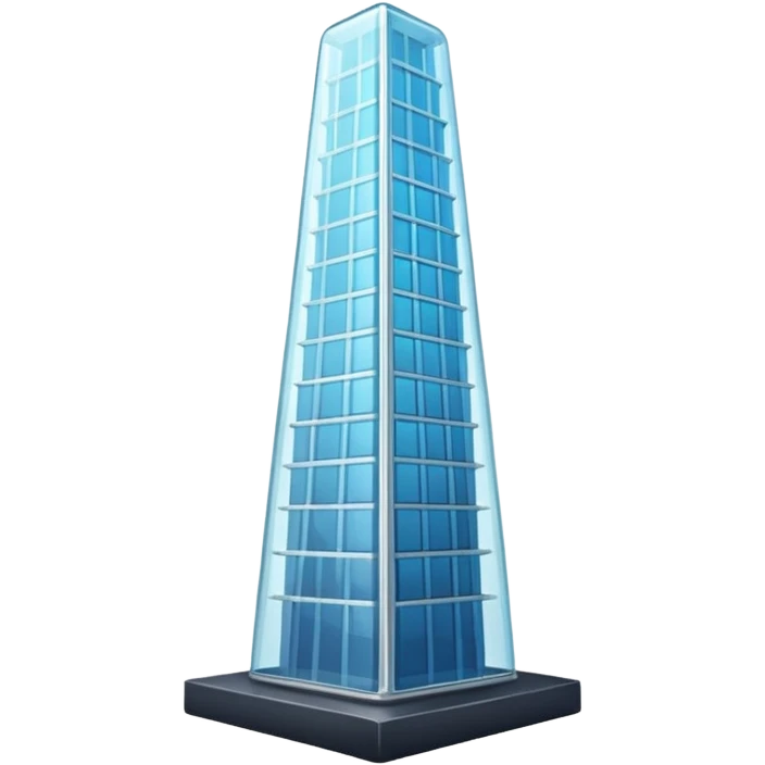 a glass tower
 emoji
