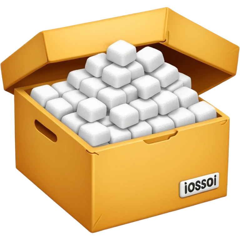 A box of white sugar emoji