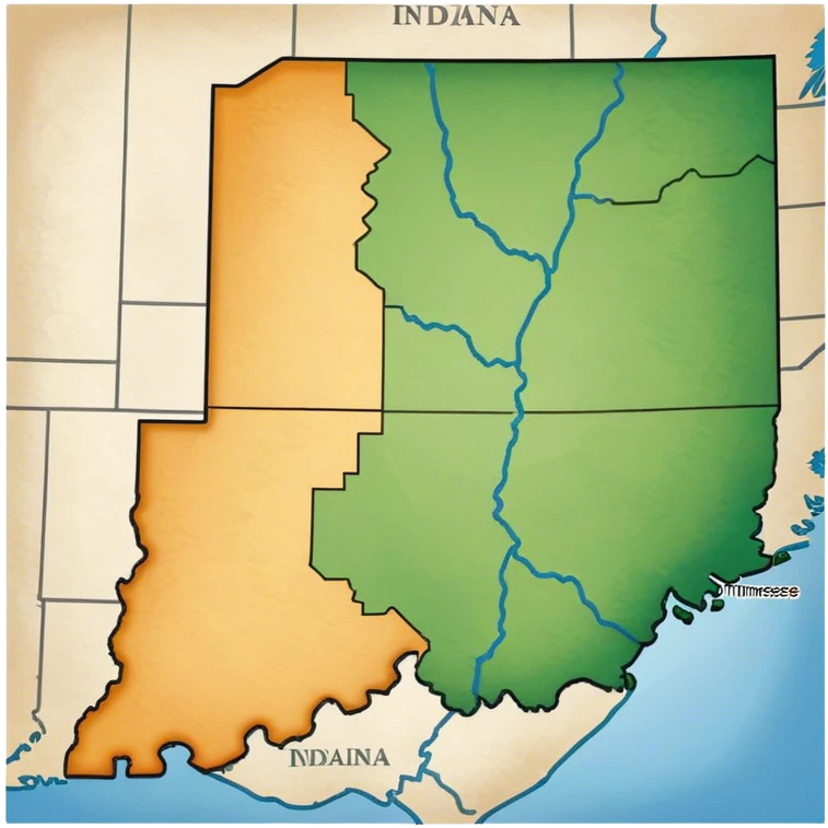 Indiana mixed with Tennessee emoji