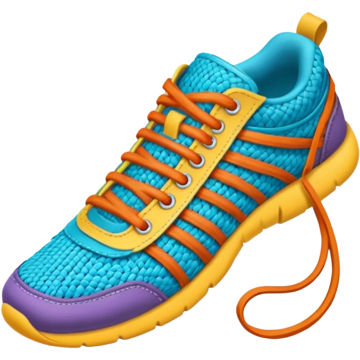 make an emoji of rolled up shoe laces emoji