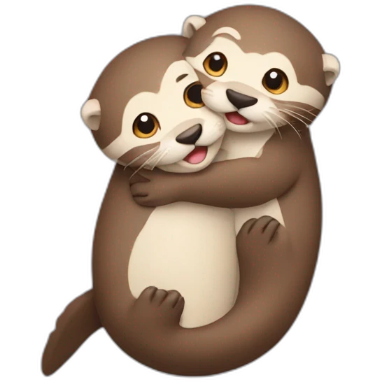 hugging otter emoji