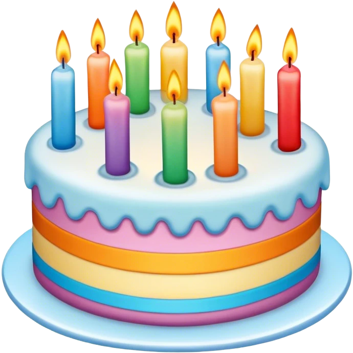 Happy birthday cake emoji