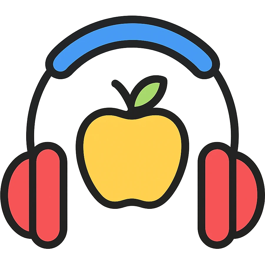 apple headphones colorful outlined icon emoji