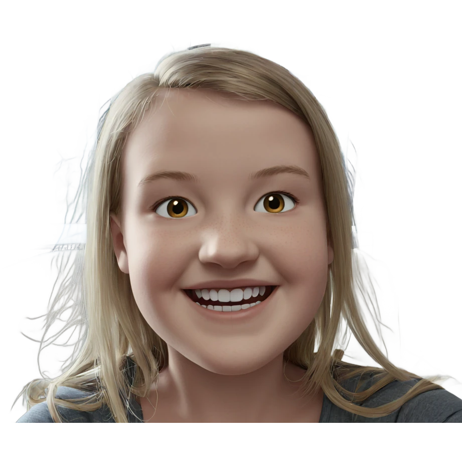 smiling girl by the window emoji
