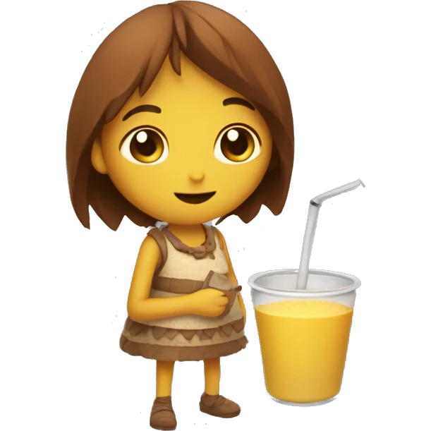 chica tomando mate emoji