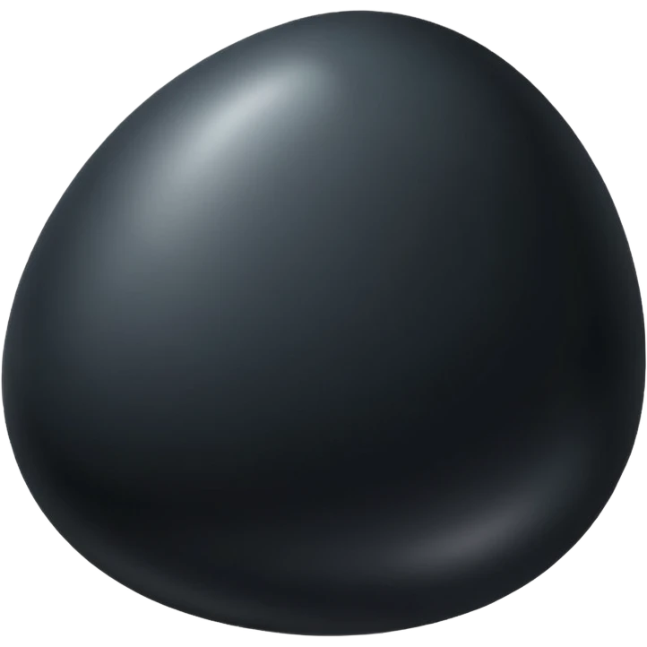 transluscent black egg emoji