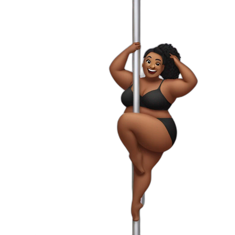 Plus size Pole dancing  emoji
