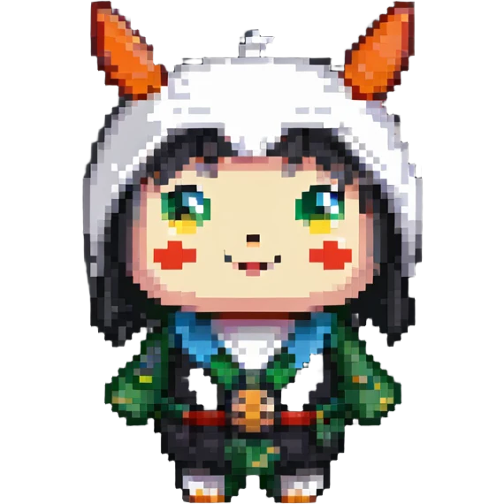 simple Japanese mascot character with soft appearance emoji