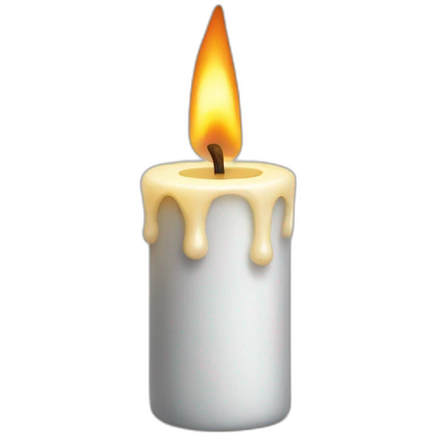 An extinguished candle emoji