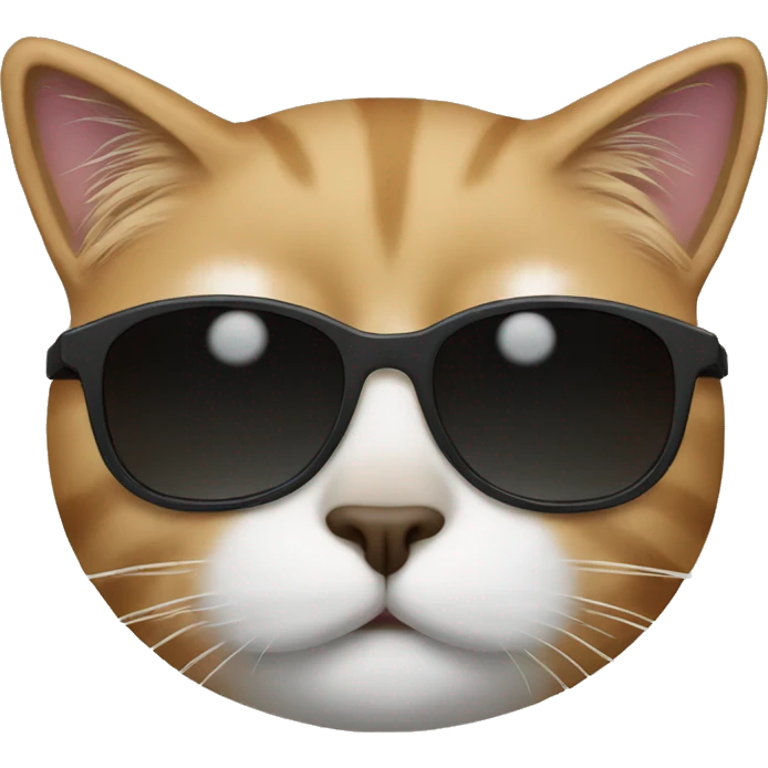 Cat with black sunglasses emoji
