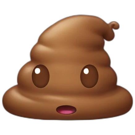 Poop with a hat and a daikiri emoji