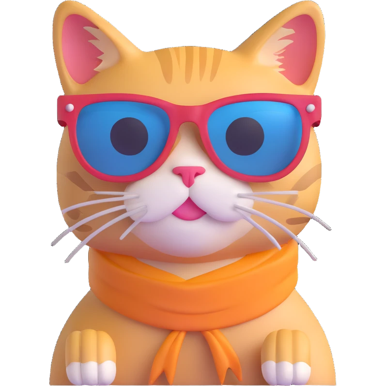 cat wearing sunglasses emoji